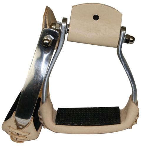 Lightweight Angled Aluminum Stirrups - Henderson's Western Store