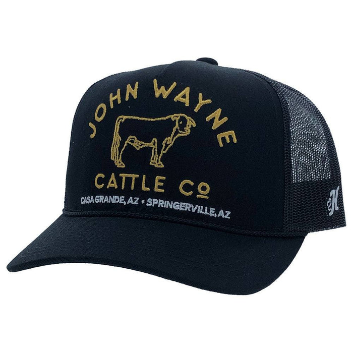 Hooey John Wayne Cap ~ Black/Gold