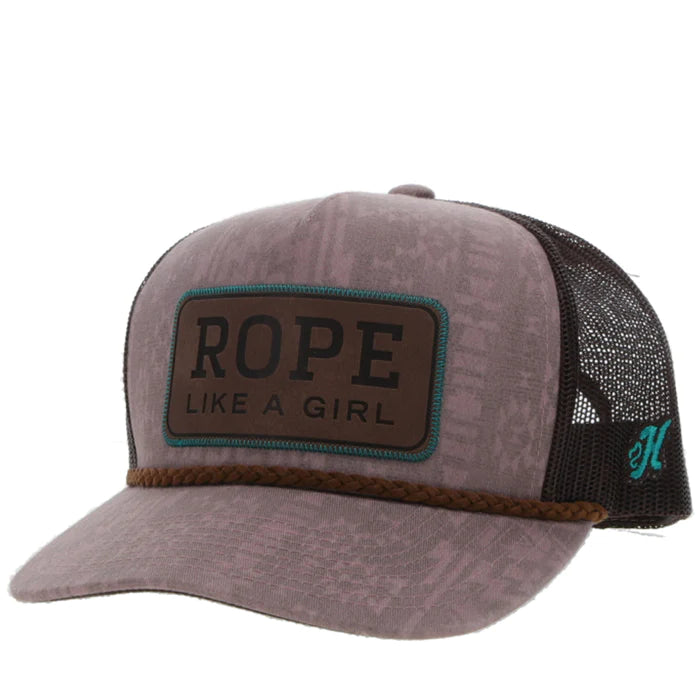 Hooey Rope Like a Girl Cap ~ Youth - Henderson's Western Store