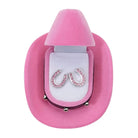 Cowboy Hat Earrings ~ Horse Shoe~Pink - Henderson's Western Store