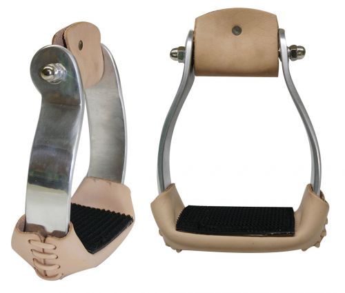 Aluminum Sure Grip Stirrups ~ Large - Henderson's Western Store