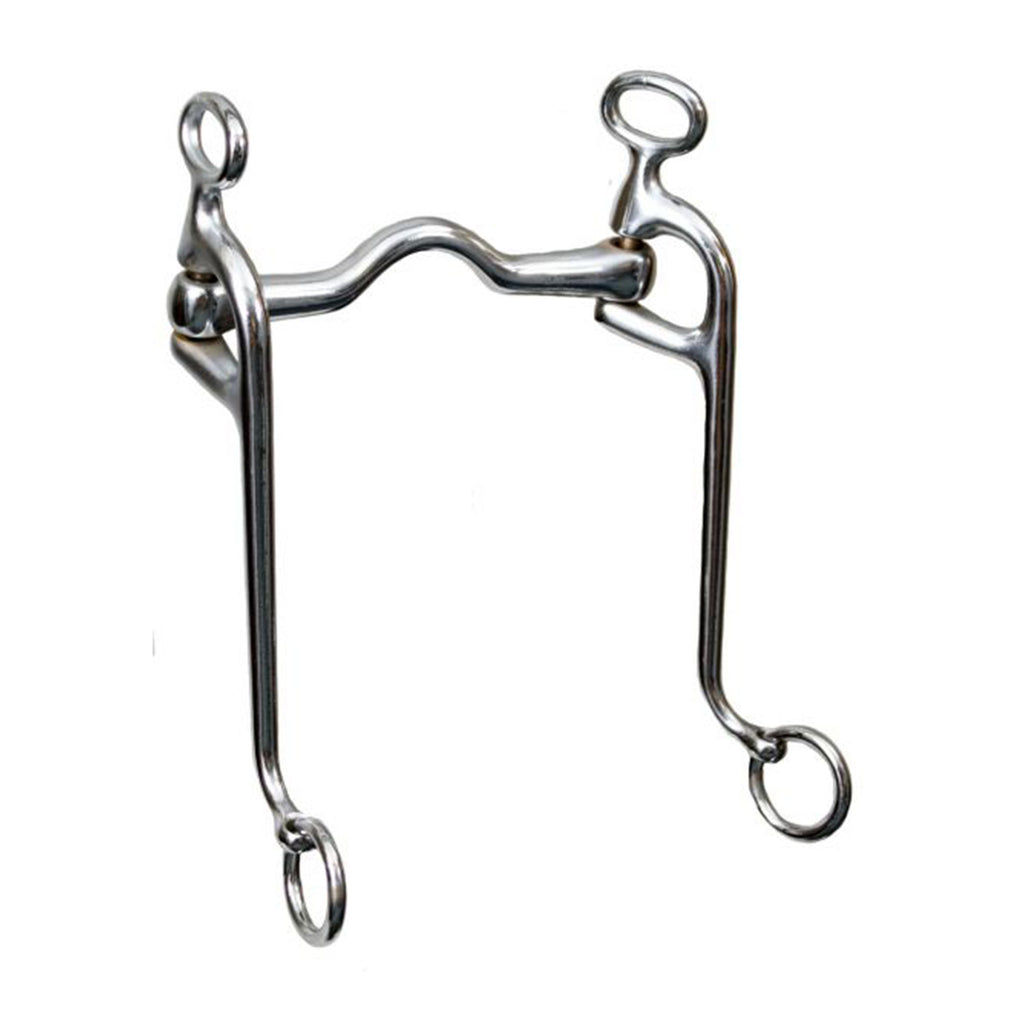 Showman chrome plated walking horse bit with 5" mouth