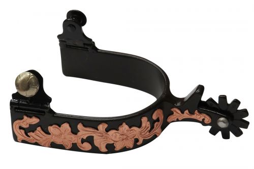 Brown Spurs W/Rose Gold Overlay - Henderson's Western Store