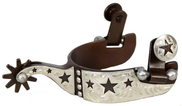 Youth Antique Brown W/Stars Spurs