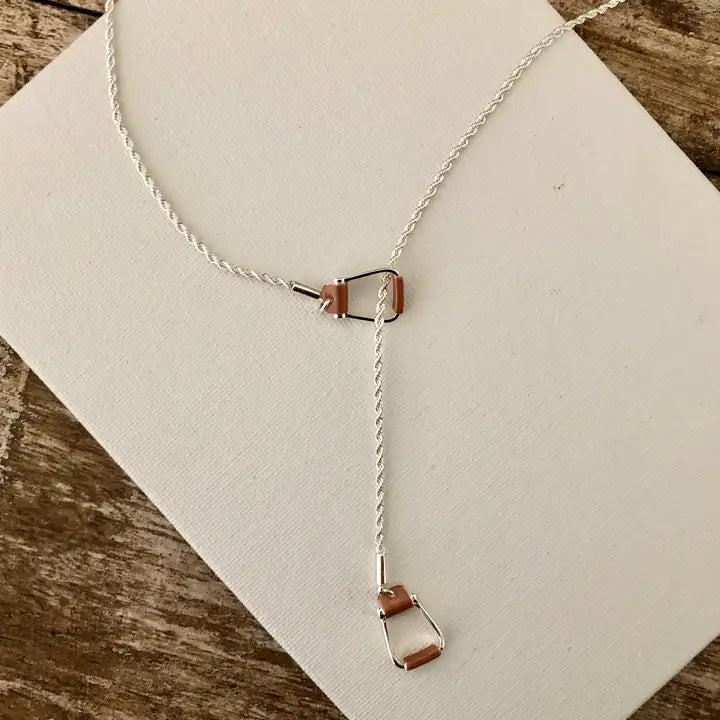 Saddle Stirrup "Y" Necklace