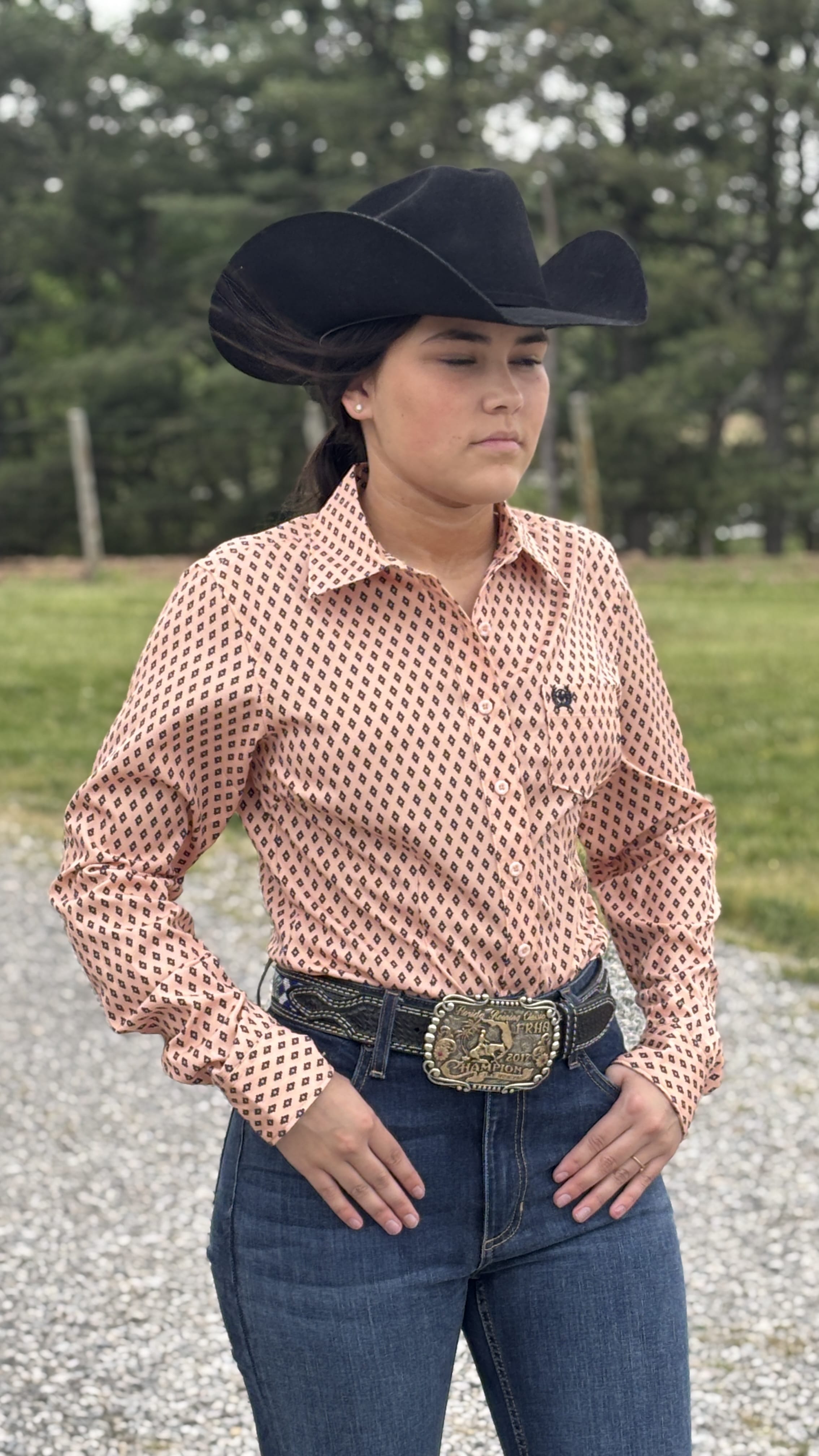 Ladies Cinch Arenaflex ~ Peach - Henderson's Western Store