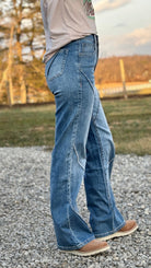 Seam Detail Wild Leg Jean by Rock & Roll - Henderson's Western Store
