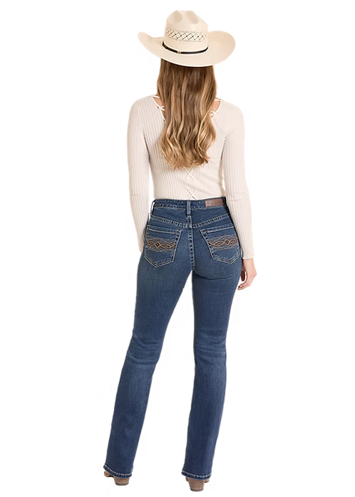 Rope Stitch Emb Jean by Rock & Roll - Henderson's Western Store