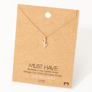 Load image into Gallery viewer, Dainty Cactus Pendant Necklace - Henderson&#39;s Western Store