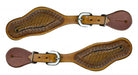 Leather Basket Weave Spur Strap ~ Youth - Henderson's Western Store