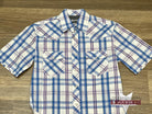 Wrangler 20X Competition Shirt ~ White W/Purple - Henderson's Western Store