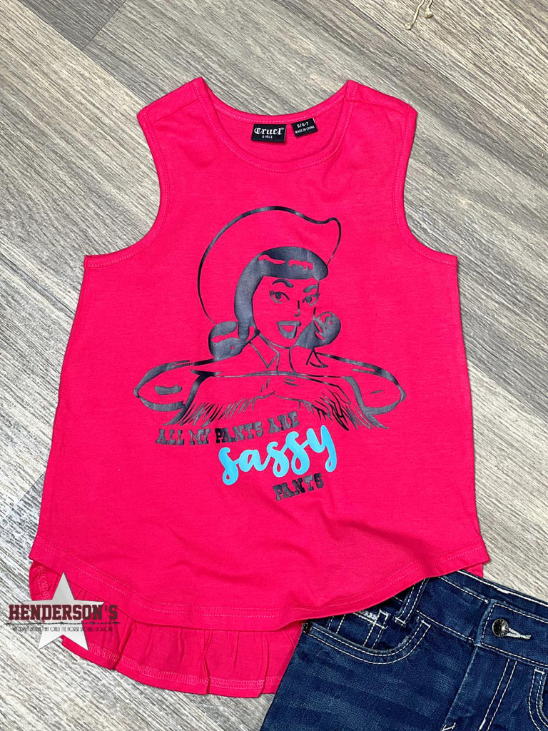 Cruel Girl Sassy Pants Tank - Henderson's Western Store