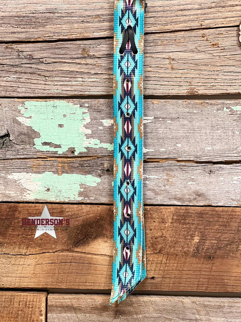 Nylon Off Billet ~ Teal Southwest - Henderson's Western Store