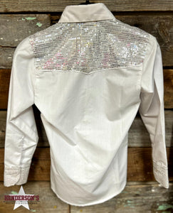 Load image into Gallery viewer, RHC Sequence Patchwork Show Shirt ~ White - Henderson&#39;s Western Store