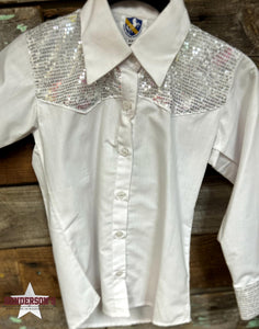 Load image into Gallery viewer, RHC Sequence Patchwork Show Shirt ~ White - Henderson&#39;s Western Store