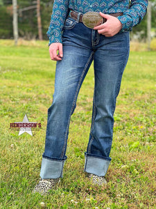 Load image into Gallery viewer, Live Hard Jeans ~ Plaid Pocket - Henderson&#39;s Western Store