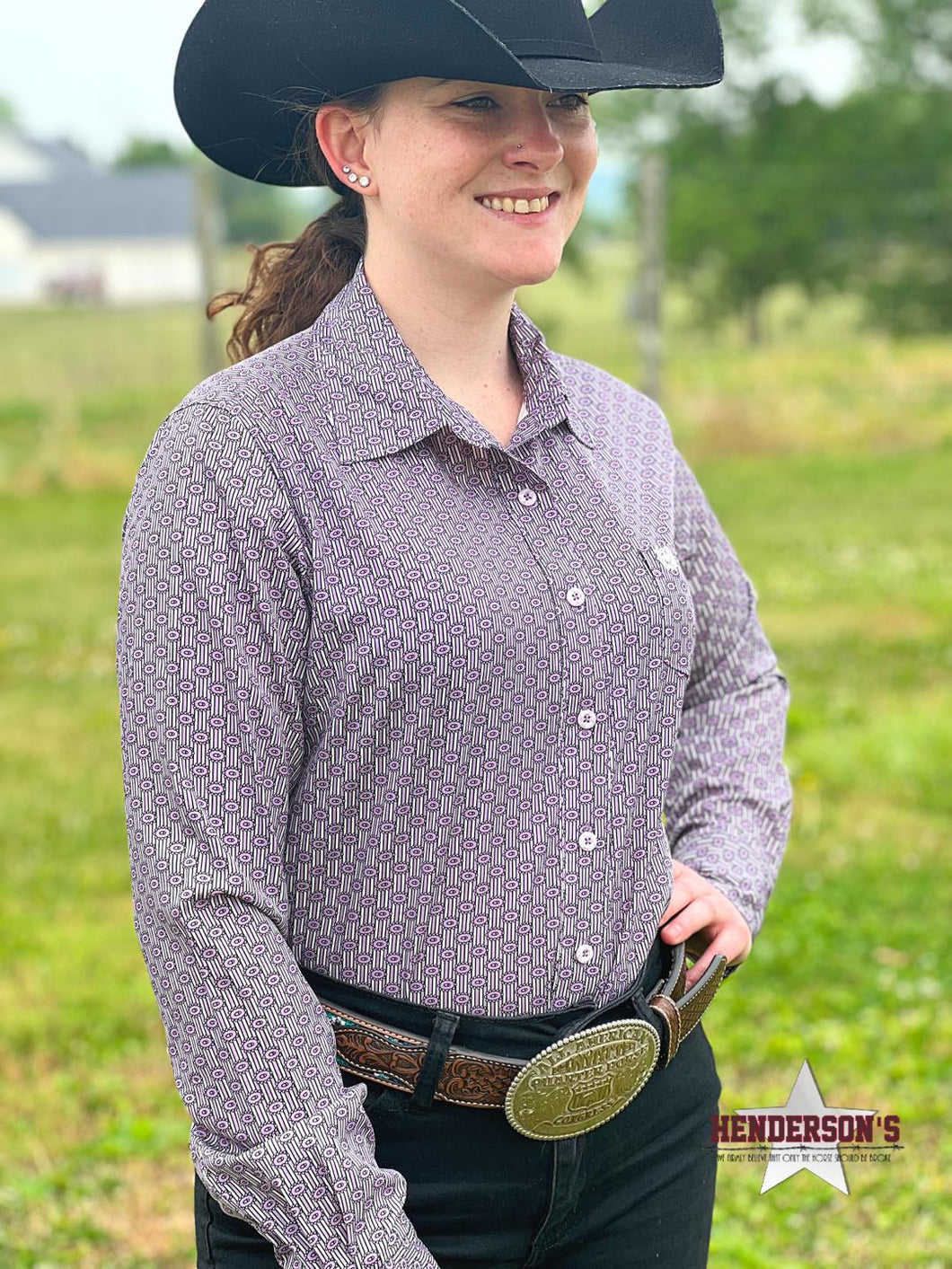 Ladies Cinch Arenaflex ~ Lilac - Henderson's Western Store