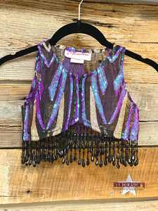 Load image into Gallery viewer, Cosmopolitan Youth &quot;Mini&quot;  Bolero W/Beaded Fringe - Henderson&#39;s Western Store