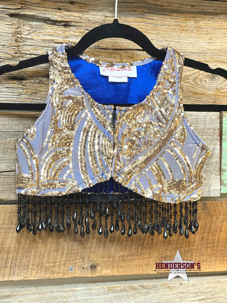 Blue Lagoon Youth "Mini"  Bolero W/Beaded Fringe - Henderson's Western Store