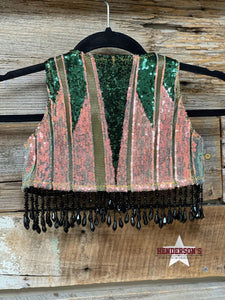 Load image into Gallery viewer, Mojito Youth &quot;Mini&quot;  Bolero W/Beaded Fringe - Henderson&#39;s Western Store
