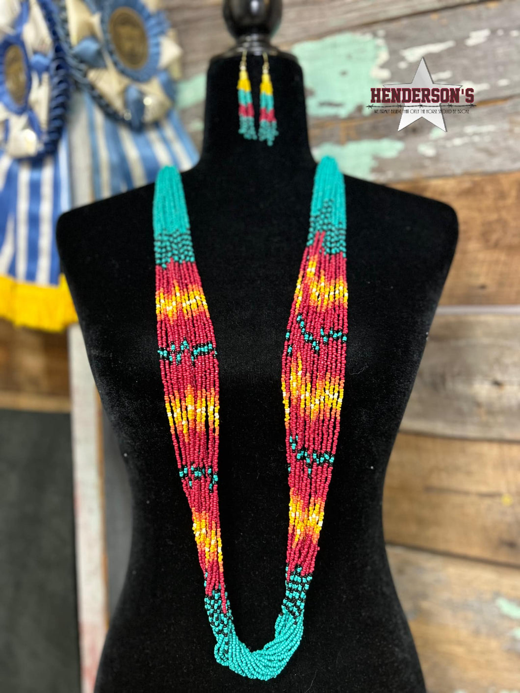 Western Seed Bead Necklace Set - Henderson's Western Store