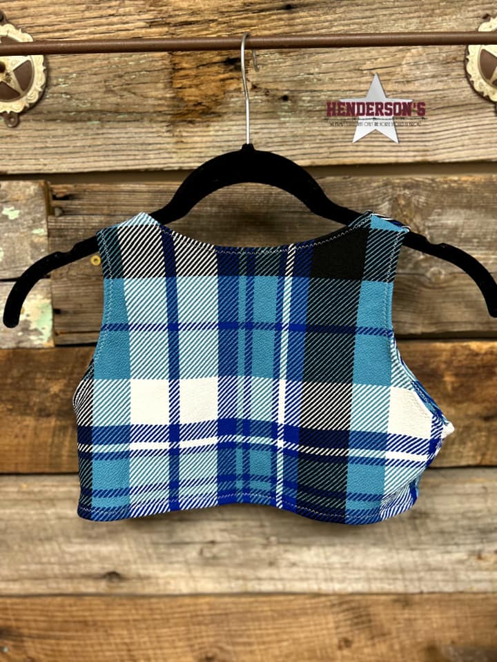 Blue Plaid "Mini"  Youth Bolero - Henderson's Western Store