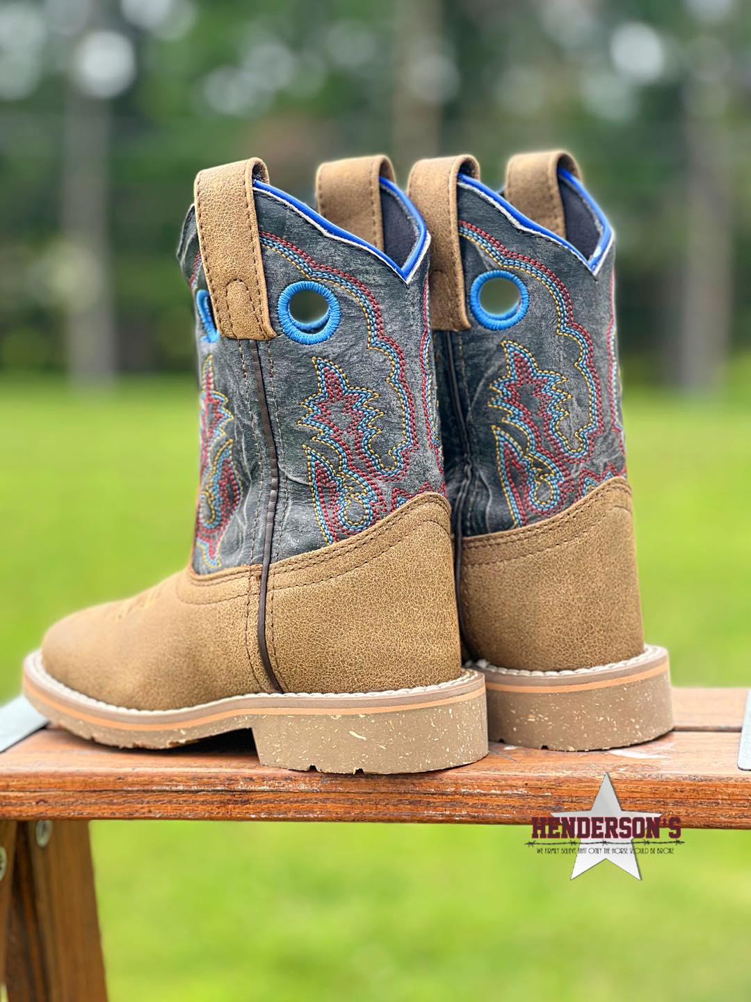 Rye Boots by Dan Post ~ Tan & Charcoal - Henderson's Western Store