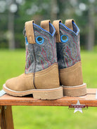 Rye Boots by Dan Post ~ Tan & Charcoal - Henderson's Western Store