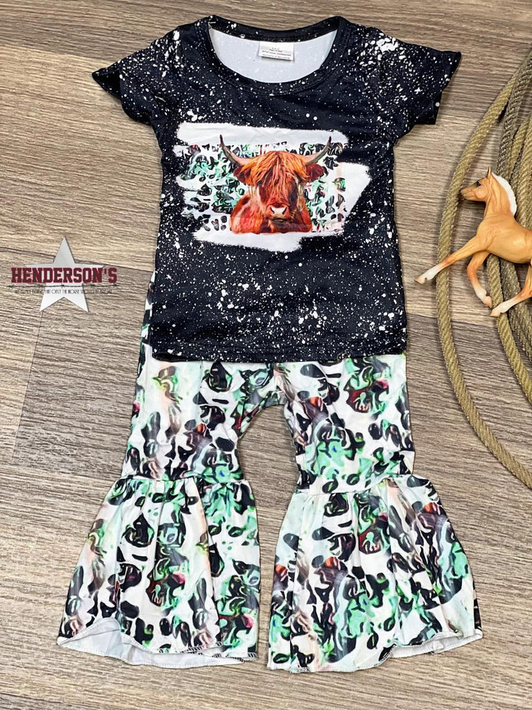 Highland Cow Outfit ~ Shirt & Bell Bottoms - Henderson's Western Store