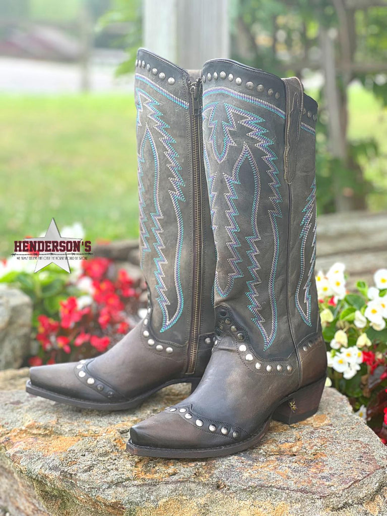 Sadi Boots by Dan Post ~ Grey - Henderson's Western Store