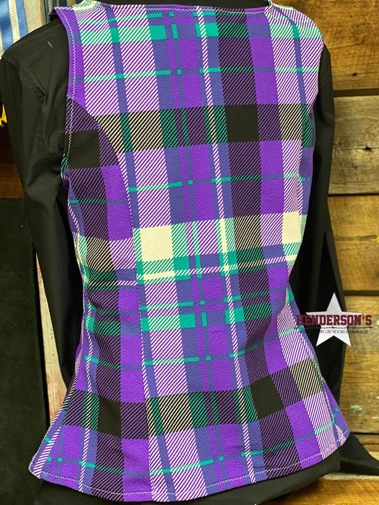 Purple Plaid Vest - Henderson's Western Store