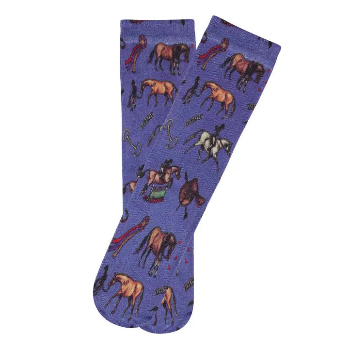 Children's Lila Hunter Ponies Socks - Henderson's Western Store