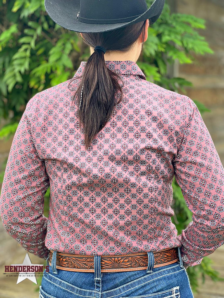 Ladies Cinch  ~ Pink Geo - Henderson's Western Store