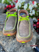Men's Chukka  Driving Moc ~ Neon Yellow - Henderson's Western Store
