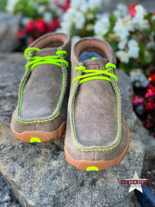 Load image into Gallery viewer, Men&#39;s Chukka  Driving Moc ~ Neon Yellow - Henderson&#39;s Western Store
