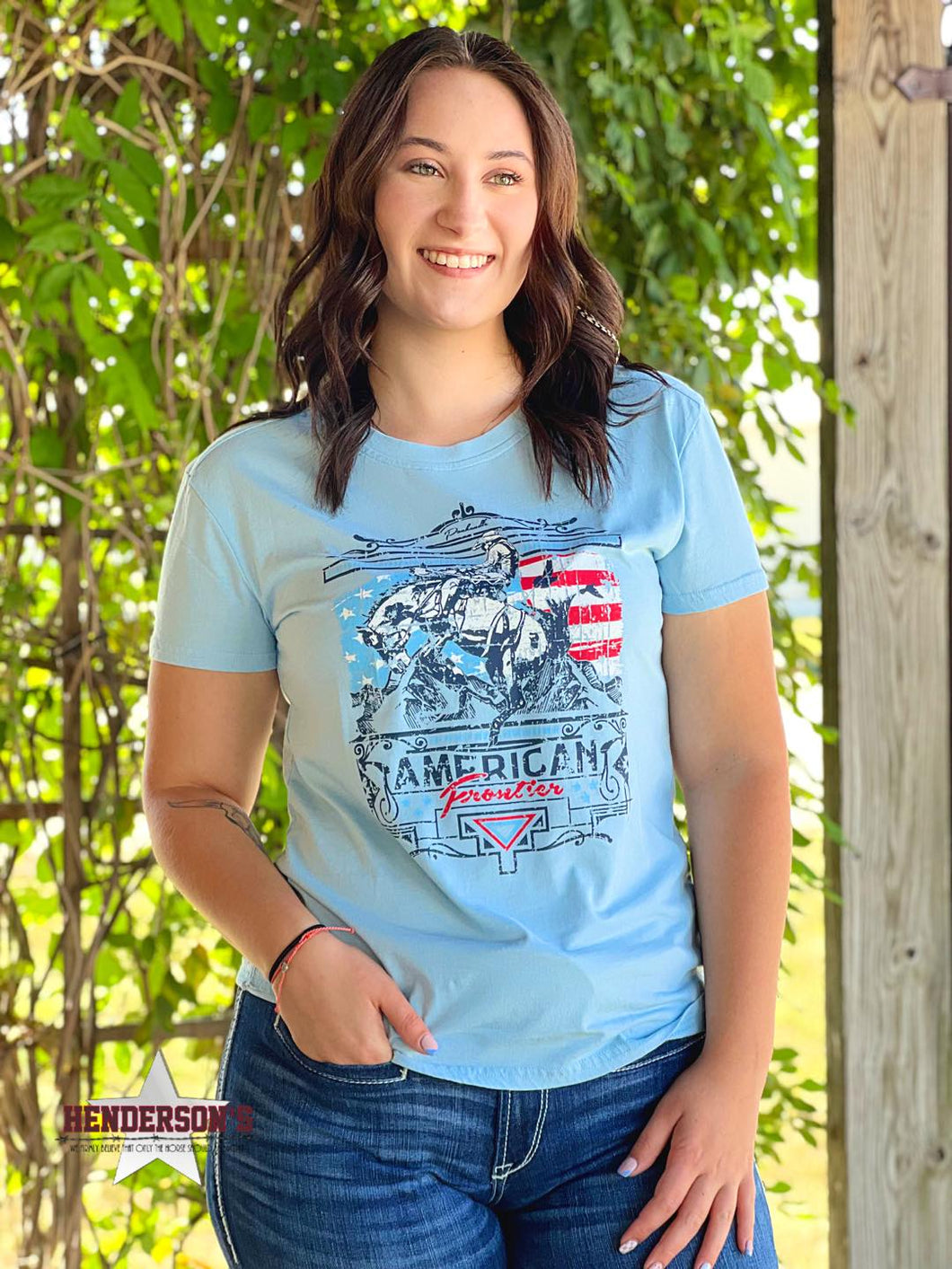 Ladies American Frontier Tee by Panhandle - Henderson's Western Store