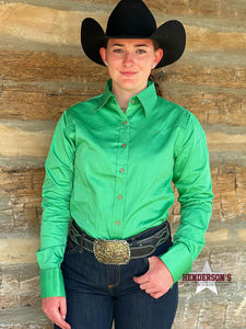 Load image into Gallery viewer, Sateen Solid Shirts ~ Apple Green Show Shirt Royal Highness   