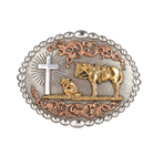 Gold Praying Cowboy Belt Buckle - Henderson's Western Store