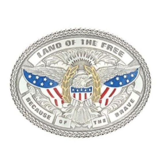 Land of the Free Belt Buckle - Henderson's Western Store