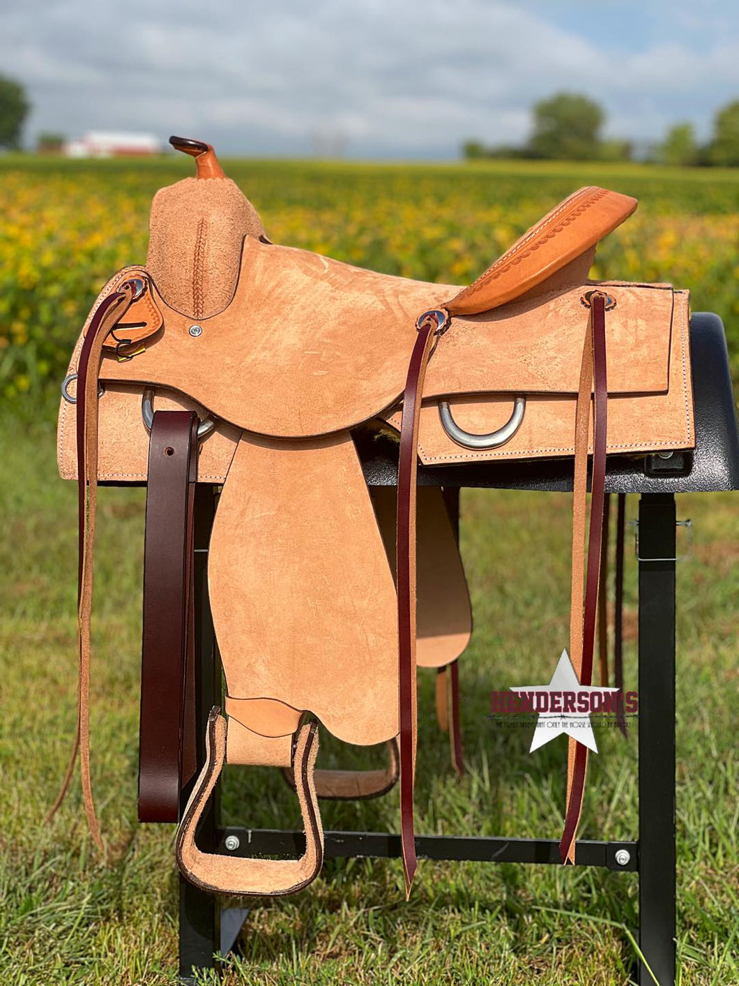 Argentina Cow Leather Ranch Saddle - Henderson's Western Store