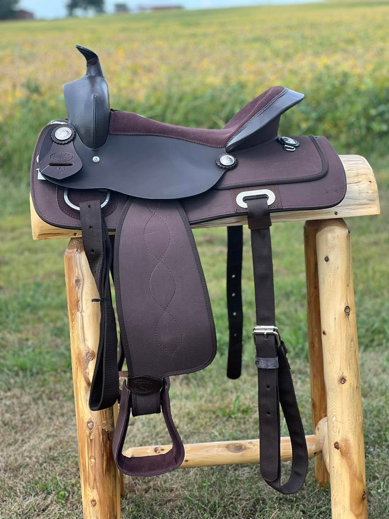 Nylon Cordura Western Saddle ~ Brown 15" - Henderson's Western Store