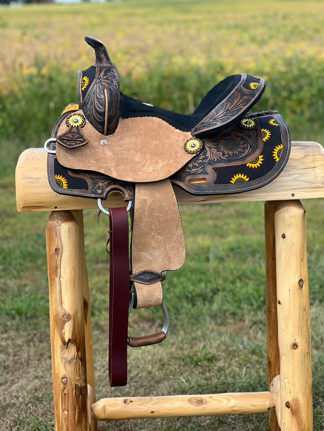 Youth Sunflower Barrel Saddle - Henderson's Western Store