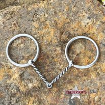 Loose Ring Snaffle by Tom Balding ~ Medium Twisted - Henderson's Western Store