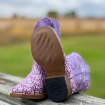 Girl's Lavender Boots by Roper - Henderson's Western Store
