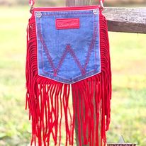 Load image into Gallery viewer, Wrangler Denim Pocket Crossbody - Henderson&#39;s Western Store