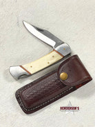 5" White Bone Handle Knife - Henderson's Western Store
