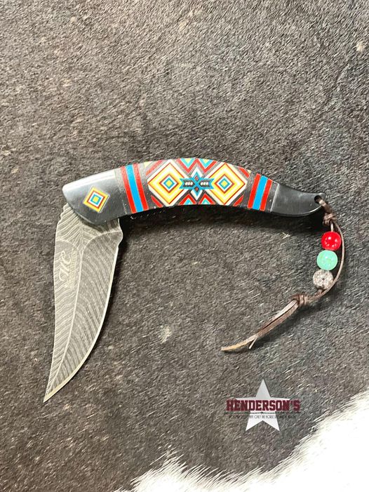 Folding Feather Knife - Henderson's Western Store