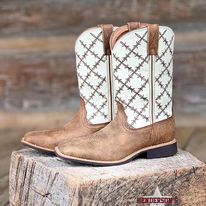 Load image into Gallery viewer, Youth Top Hand White Boots by Twisted X - Henderson&#39;s Western Store
