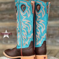 Youth Buckaroo Boots by Twisted X ~ Teal - Henderson's Western Store