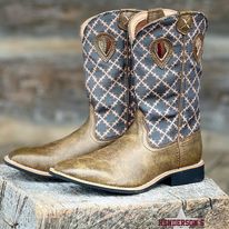 Youth Top Hand Mocha & Slate Boots by Twisted X - Henderson's Western Store